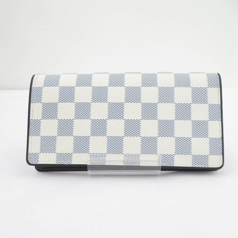 LOUIS VUITTON | ルイ・ヴィトン ダミエコースト ポルトフォイユ・ブラザ 長財布 N63506 ネイビー × ホワイト【瀬戸大橋店】