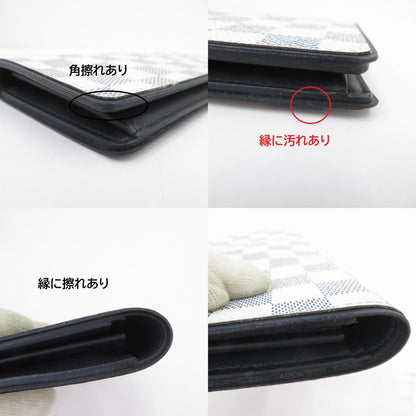 LOUIS VUITTON | ルイ・ヴィトン ダミエコースト ポルトフォイユ・ブラザ 長財布 N63506 ネイビー × ホワイト【瀬戸大橋店】
