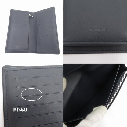 LOUIS VUITTON | ルイ・ヴィトン ダミエコースト ポルトフォイユ・ブラザ 長財布 N63506 ネイビー × ホワイト【瀬戸大橋店】