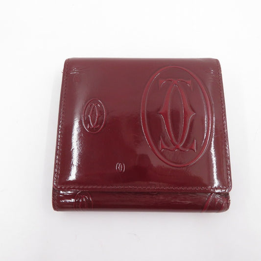 CARTIER | カルティエ ハッピーバースデー 三つ折り財布 L3000720 レッド【瀬戸大橋店】