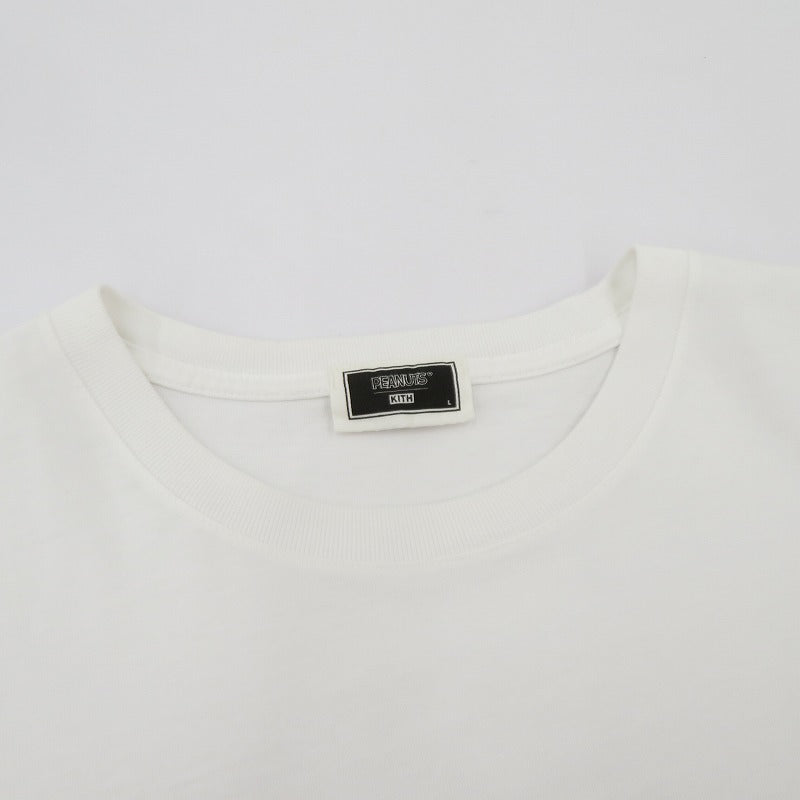 KITH | キース ×PEANUTS New York To The World 半袖Ｔシャツ ホワイト サイズ：L【瀬戸大橋店】
