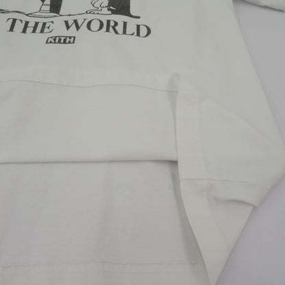 KITH | キース ×PEANUTS New York To The World 半袖Ｔシャツ ホワイト サイズ：L【瀬戸大橋店】