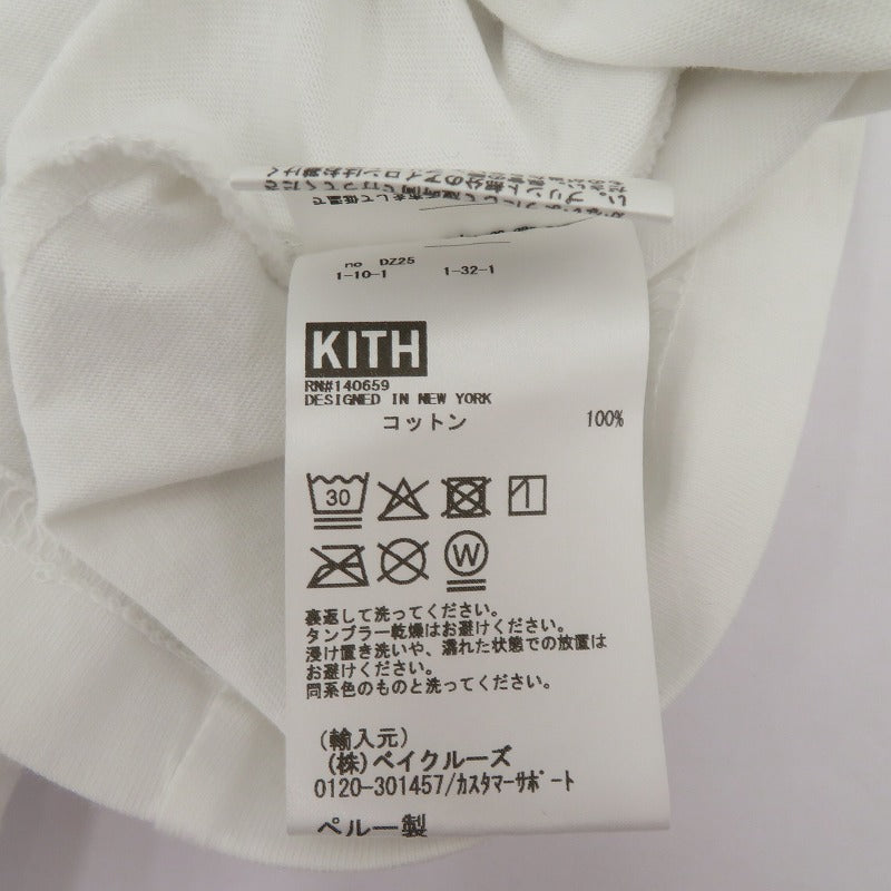 KITH | キース ×PEANUTS New York To The World 半袖Ｔシャツ ホワイト サイズ：L【瀬戸大橋店】
