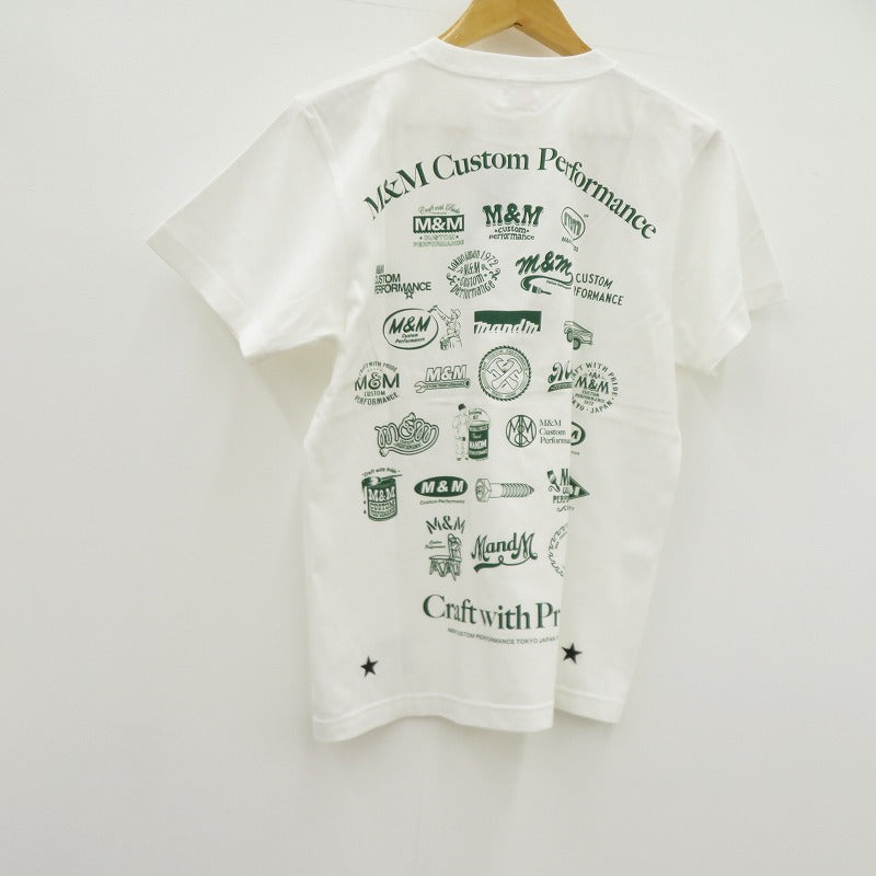 M&M CUSTOM PERFORMANCE | エムアンドエムカスタムパフォーマンス LOGO TEE 半袖Ｔシャツ 25MMT10 ホワイト サイズ：S【瀬戸大橋店】