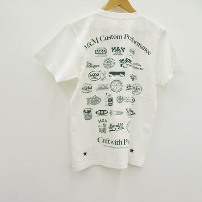 M&M CUSTOM PERFORMANCE | エムアンドエムカスタムパフォーマンス LOGO TEE 半袖Ｔシャツ 25MMT10 ホワイト サイズ：S【瀬戸大橋店】
