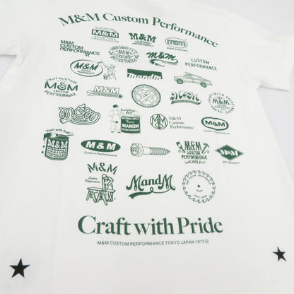M&M CUSTOM PERFORMANCE | エムアンドエムカスタムパフォーマンス LOGO TEE 半袖Ｔシャツ 25MMT10 ホワイト サイズ：S【瀬戸大橋店】