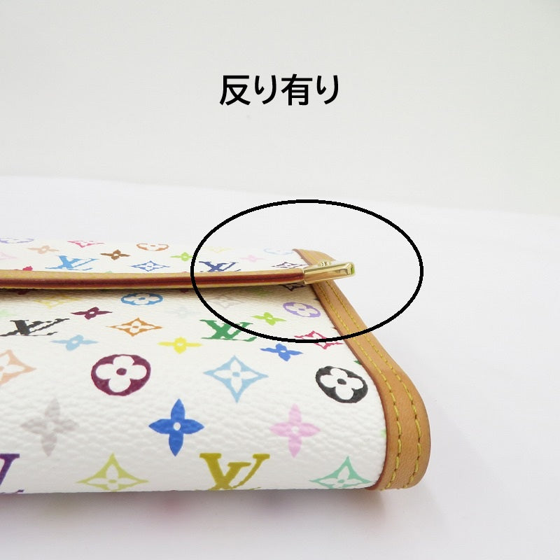 LOUIS VUITTON | ルイ・ヴィトン モノグラム マルチカラー ポルトトレゾール・インターナショナル 長財布 M92659 ホワイト【瀬戸大橋店】