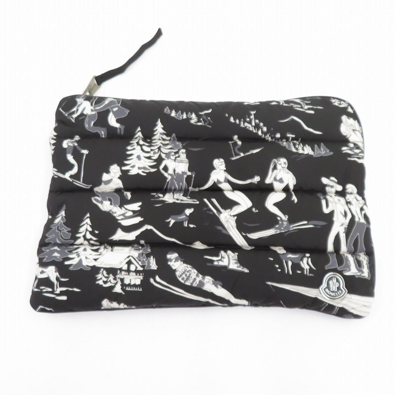 MONCLER | モンクレール BUSTA PIUMINO クラッチバッグ C209P0085305 539AD ブラック【瀬戸大橋店】