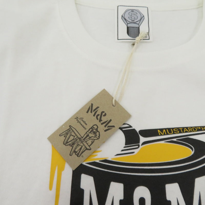 M&M CUSTOM PERFORMANCE | エムアンドエムカスタムパフォーマンス MUSTARD HOTEL TEE 半袖Ｔシャツ MHMM-02 ホワイト サイズ：S【瀬戸大橋店】