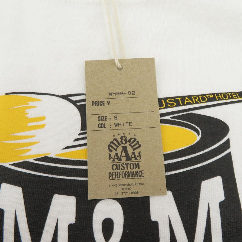 M&M CUSTOM PERFORMANCE | エムアンドエムカスタムパフォーマンス MUSTARD HOTEL TEE 半袖Ｔシャツ MHMM-02 ホワイト サイズ：S【瀬戸大橋店】