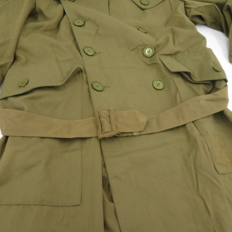 MILITARY衣料 | ミリタリーイリョウ スペイン軍 トレンチコート カーキ サイズ：不明【瀬戸大橋店】