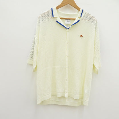 adidas Originals | アディダスオリジナルス KNITTED RESORT SHIRT 半袖シャツ KX1223 ホワイト サイズ：XL【瀬戸大橋店】