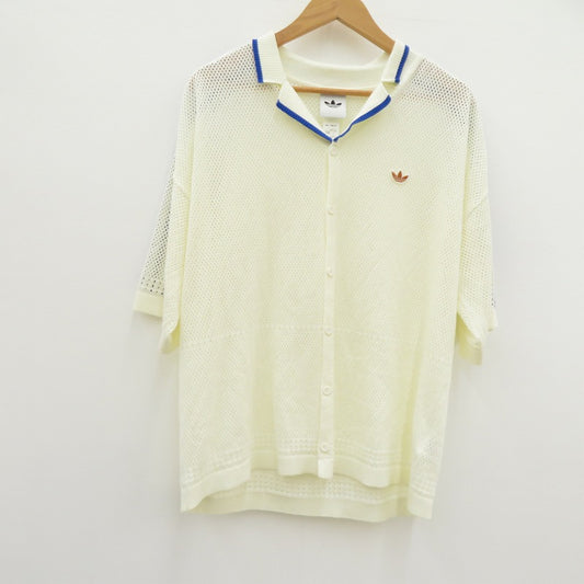 adidas Originals | アディダスオリジナルス KNITTED RESORT SHIRT 半袖シャツ KX1223 ホワイト サイズ：XL【瀬戸大橋店】