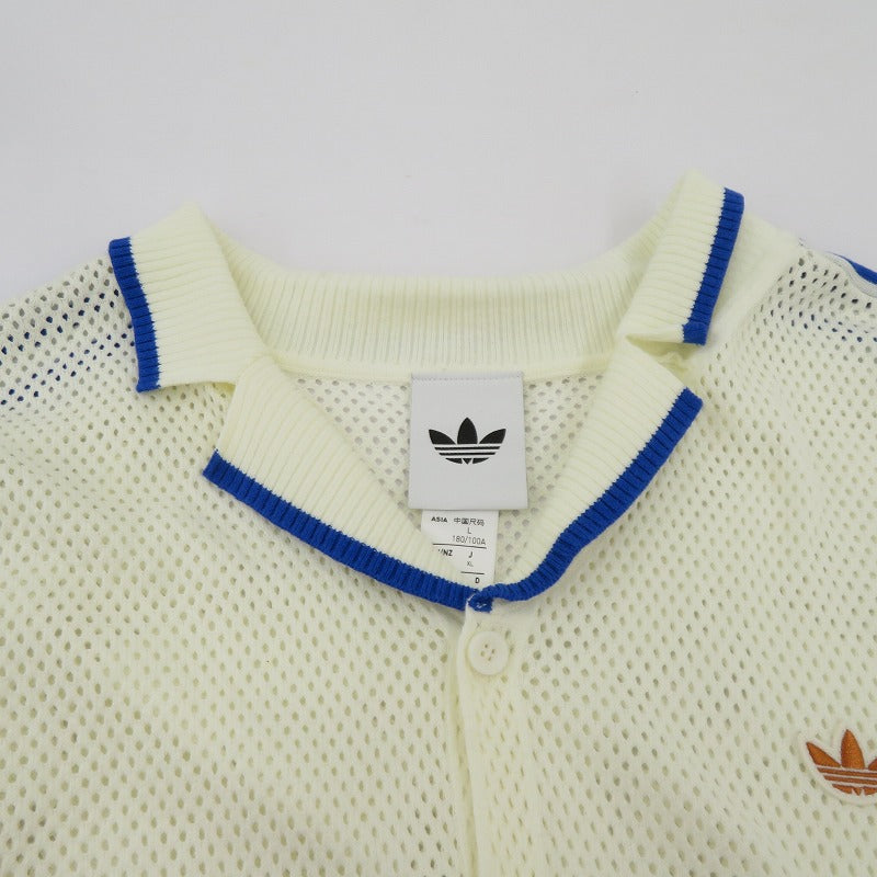 adidas Originals | アディダスオリジナルス KNITTED RESORT SHIRT 半袖シャツ KX1223 ホワイト サイズ：XL【瀬戸大橋店】