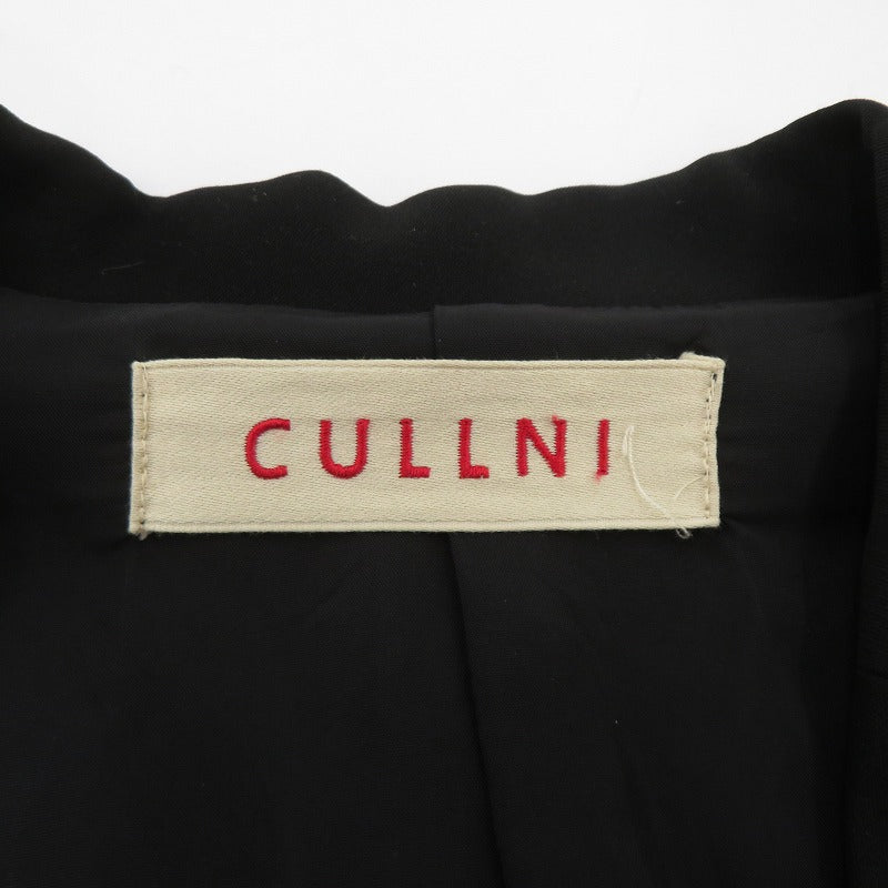 CULLNI | クルニ アシンメトリーラペルダブルジャケット テーラードジャケット 21-SS-001 ブラック サイズ：1【瀬戸大橋店】