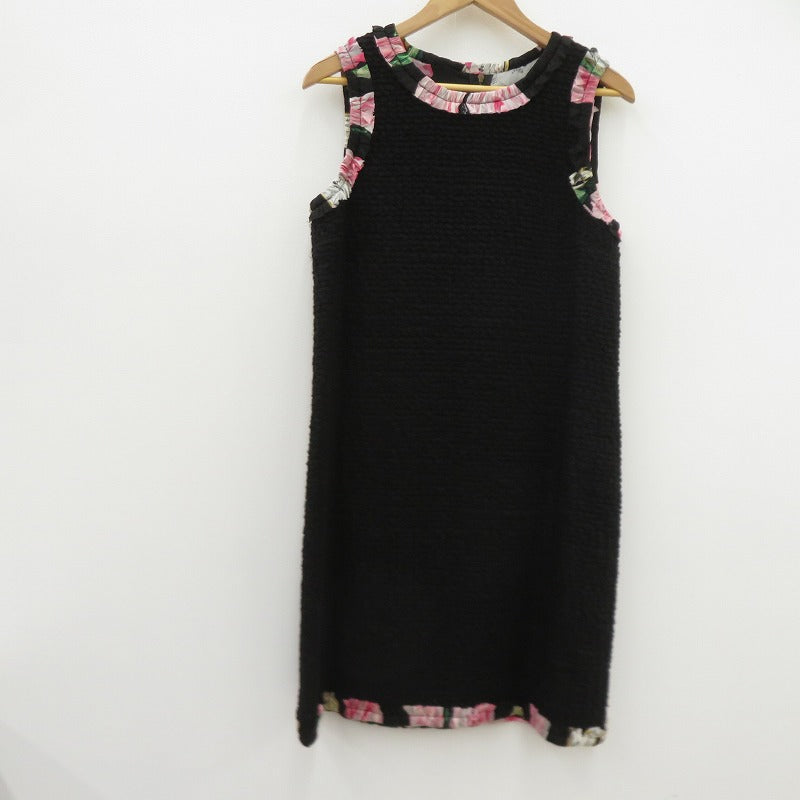 DOLCE & GABBANA | ドルチェアンドガッバーナ ワンピース ブラック サイズ：40【瀬戸大橋店】