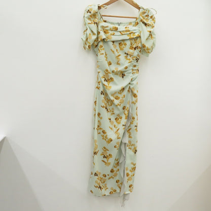 Lily Brown | リリーブラウン スクエアネックローズプリントワンピース ワンピース LWFO244064 ミント サイズ：1【瀬戸大橋店】