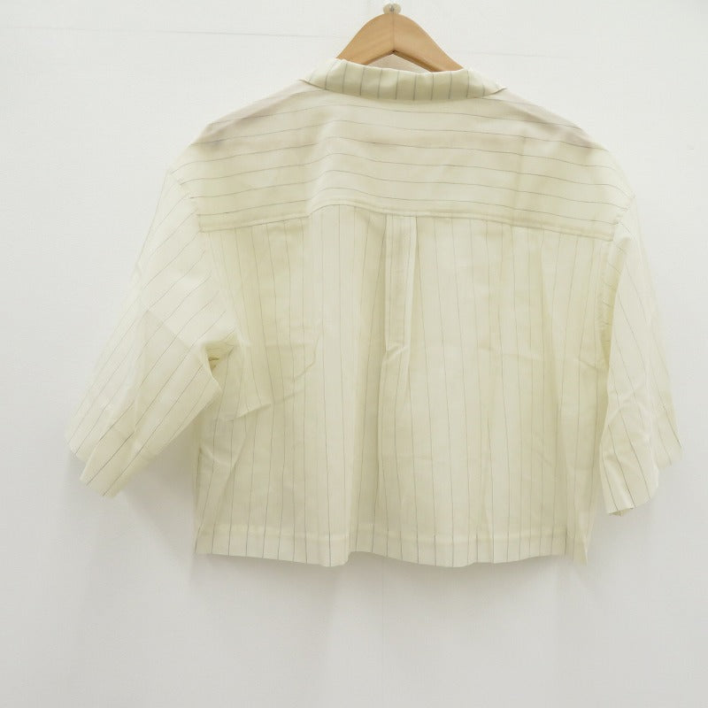 BEAUTY & YOUTH UNITED ARROWS | ビューティーアンドユースユナイテッドアローズ シアーストライプシャツ 半袖シャツ 1616-199-0451 ベージュ サイズ：FreeSize【瀬戸大橋店】