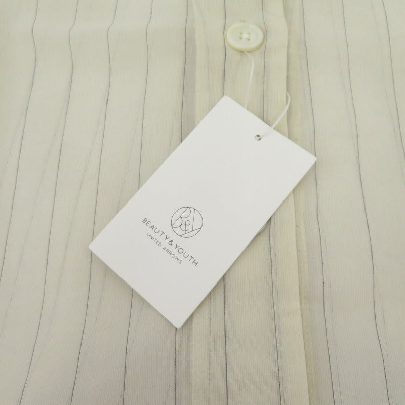 BEAUTY & YOUTH UNITED ARROWS | ビューティーアンドユースユナイテッドアローズ シアーストライプシャツ 半袖シャツ 1616-199-0451 ベージュ サイズ：FreeSize【瀬戸大橋店】