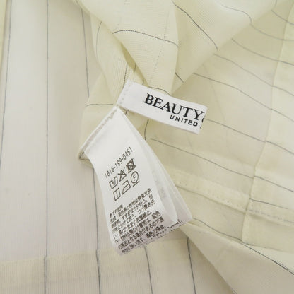 BEAUTY & YOUTH UNITED ARROWS | ビューティーアンドユースユナイテッドアローズ シアーストライプシャツ 半袖シャツ 1616-199-0451 ベージュ サイズ：FreeSize【瀬戸大橋店】