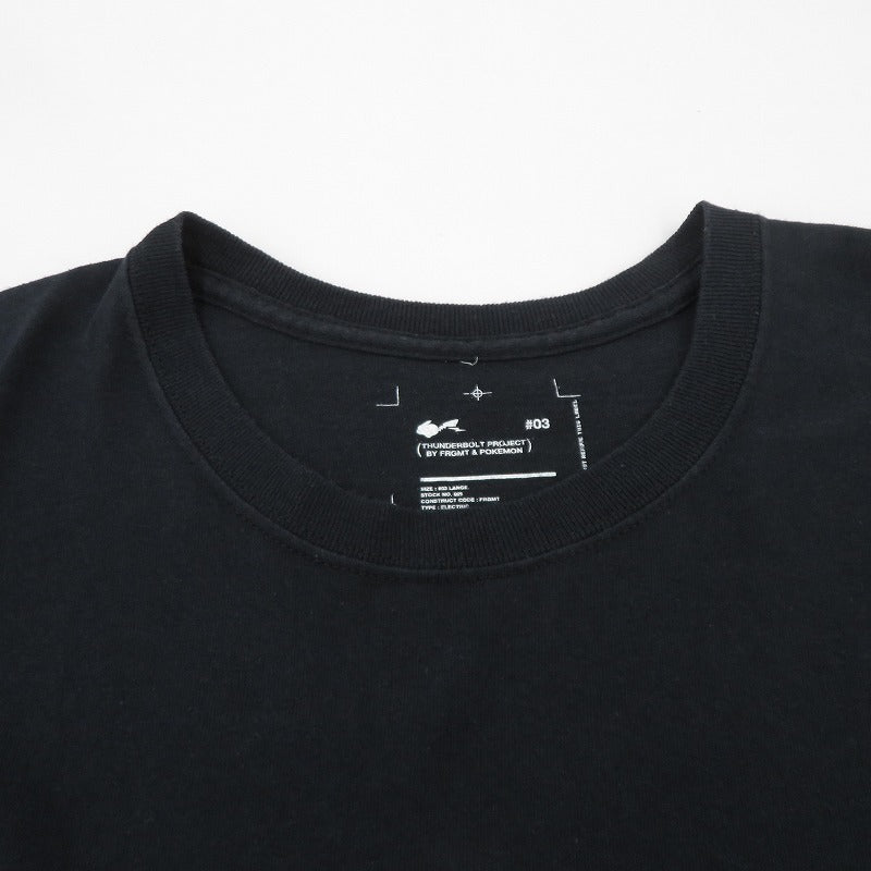 FRAGMENT | フラグメント ×Pokemon/THUNDERBOLT PROJECT/FRGMT LOGO TEE 半袖Ｔシャツ ブラック サイズ：L【瀬戸大橋店】