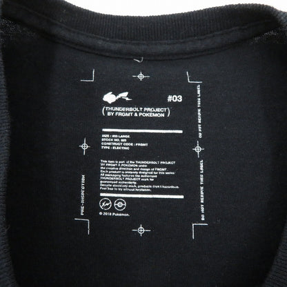FRAGMENT | フラグメント ×Pokemon/THUNDERBOLT PROJECT/FRGMT LOGO TEE 半袖Ｔシャツ ブラック サイズ：L【瀬戸大橋店】
