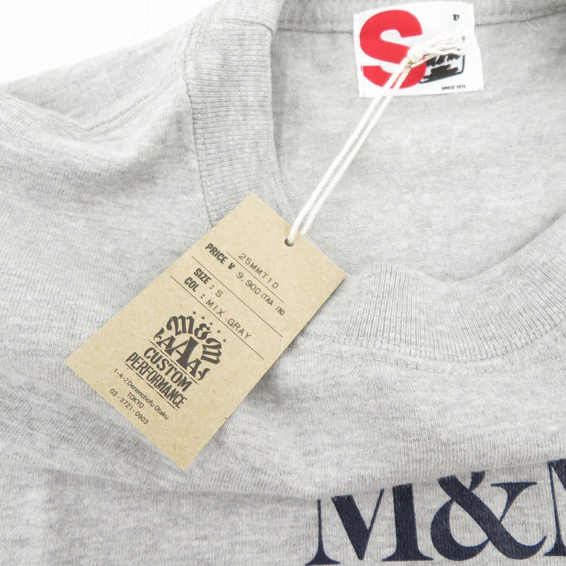 M&M CUSTOM PERFORMANCE | エムアンドエムカスタムパフォーマンス LOGO TEE 半袖Ｔシャツ 25MMT10 グレー サイズ：S【瀬戸大橋店】