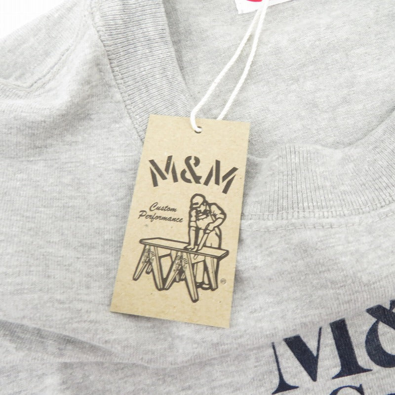 M&M CUSTOM PERFORMANCE | エムアンドエムカスタムパフォーマンス LOGO TEE 半袖Ｔシャツ 25MMT10 グレー サイズ：S【瀬戸大橋店】