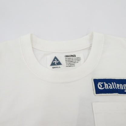 CHALLENGER | チャレンジャー LOGO PATCH TEE 半袖Ｔシャツ CLG-TS 023-004 ホワイト サイズ：S【瀬戸大橋店】