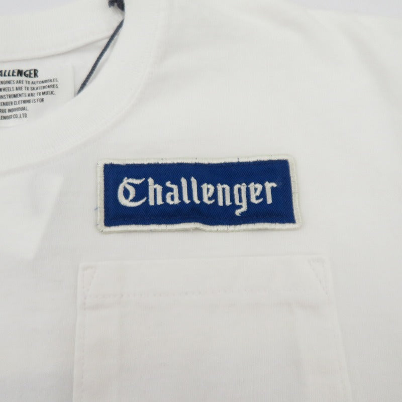 CHALLENGER | チャレンジャー LOGO PATCH TEE 半袖Ｔシャツ CLG-TS 023-004 ホワイト サイズ：S【瀬戸大橋店】