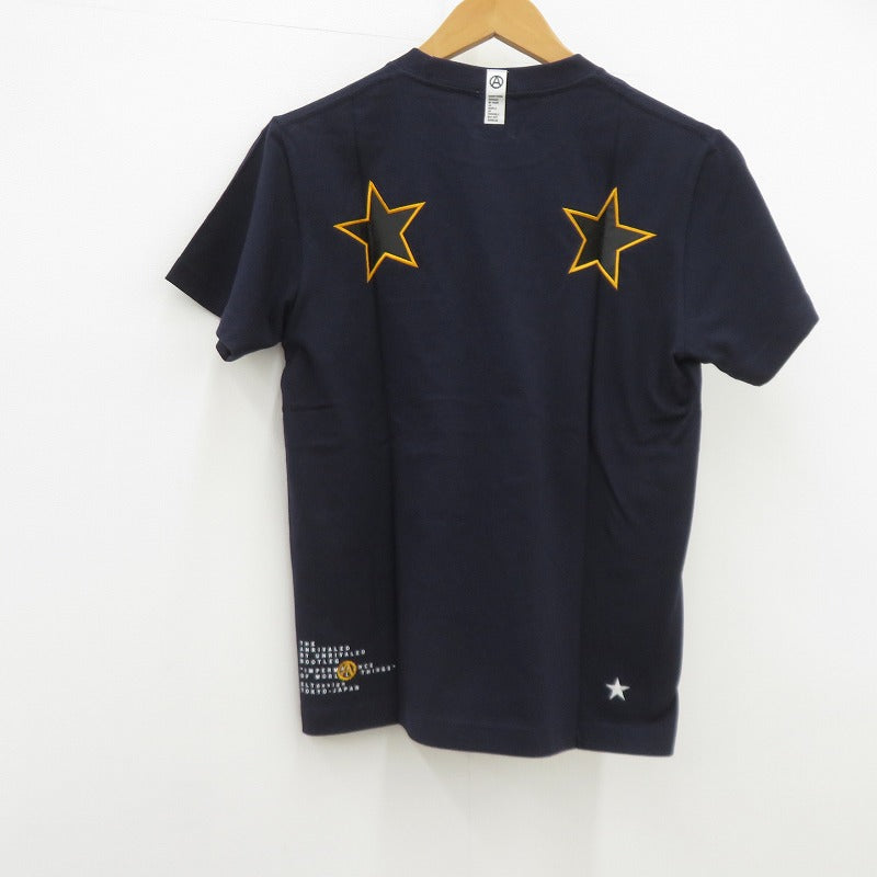 M&M CUSTOM PERFORMANCE | エムアンドエムカスタムパフォーマンス ×UNRIVALED PRINT S/S T-SHIRT 半袖Ｔシャツ URMM-22-1 ネイビー サイズ：S【瀬戸大橋店】