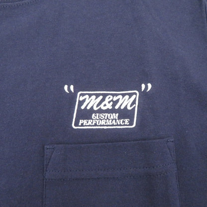M&M CUSTOM PERFORMANCE | エムアンドエムカスタムパフォーマンス ×UNRIVALED PRINT S/S T-SHIRT 半袖Ｔシャツ URMM-22-1 ネイビー サイズ：S【瀬戸大橋店】