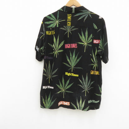 WACKOMARIA | ワコマリア HIGH TIMES HAWAIIAN SHIRT 18SS アロハシャツ 半袖シャツ ブラック サイズ：M【瀬戸大橋店】