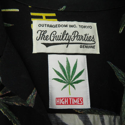 WACKOMARIA | ワコマリア HIGH TIMES HAWAIIAN SHIRT 18SS アロハシャツ 半袖シャツ ブラック サイズ：M【瀬戸大橋店】