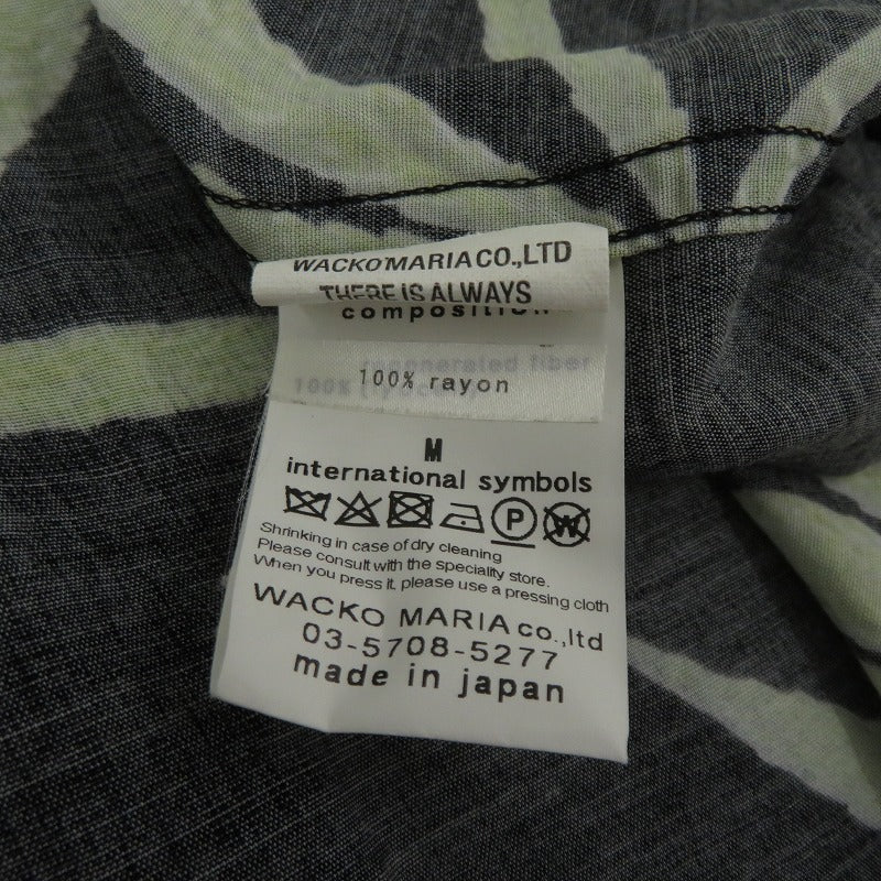 WACKOMARIA | ワコマリア HIGH TIMES HAWAIIAN SHIRT 18SS アロハシャツ 半袖シャツ ブラック サイズ：M【瀬戸大橋店】