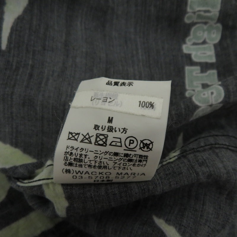 WACKOMARIA | ワコマリア HIGH TIMES HAWAIIAN SHIRT 18SS アロハシャツ 半袖シャツ ブラック サイズ：M【瀬戸大橋店】