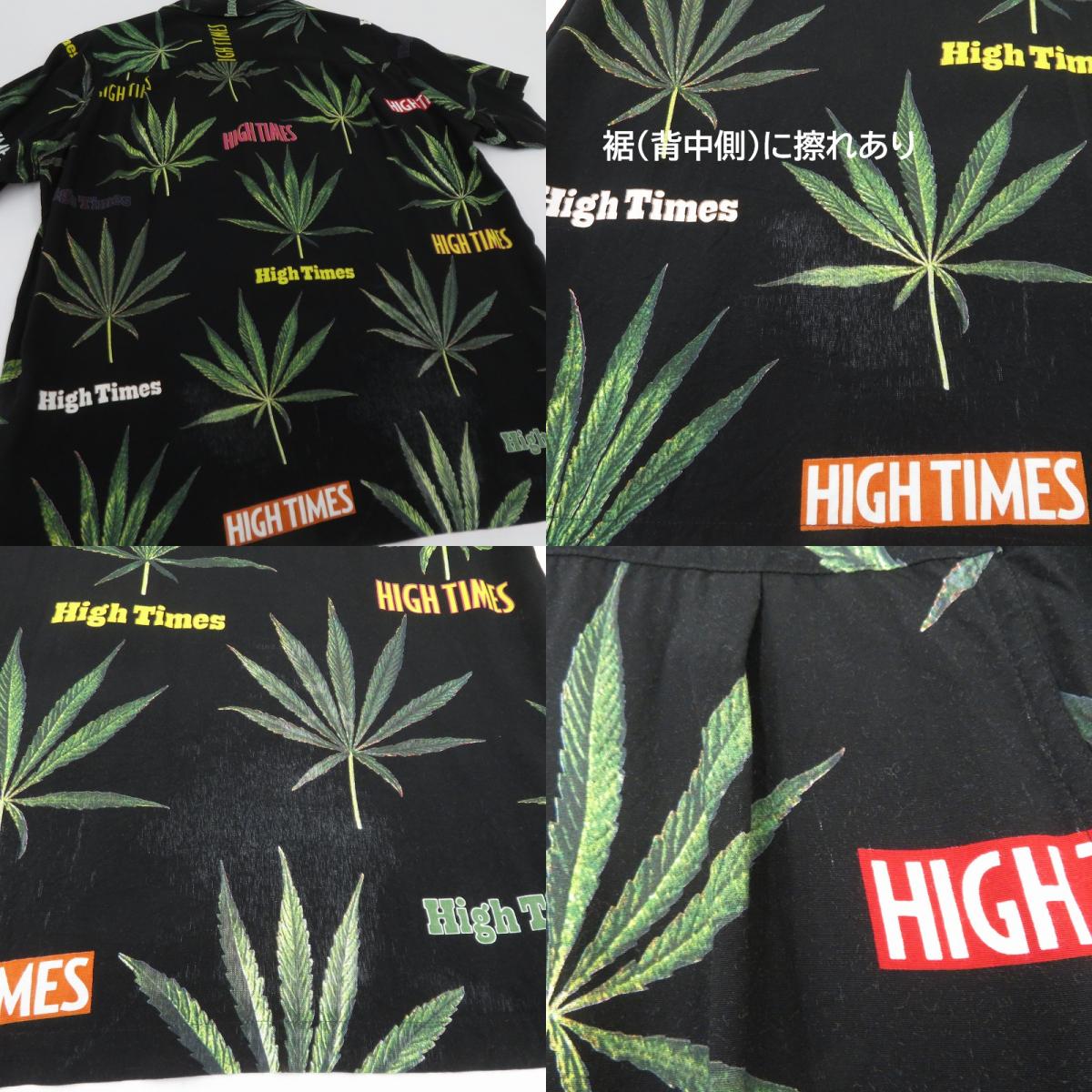 WACKOMARIA | ワコマリア HIGH TIMES HAWAIIAN SHIRT 18SS アロハシャツ 半袖シャツ ブラック サイズ：M【瀬戸大橋店】
