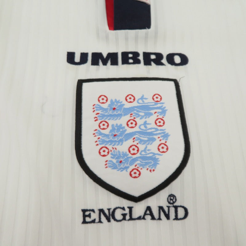 UMBRO | アンブロ フランスW杯 イングランド代表 ゲームシャツ 半袖シャツ サイズ:Y ホワイト【瀬戸大橋店】