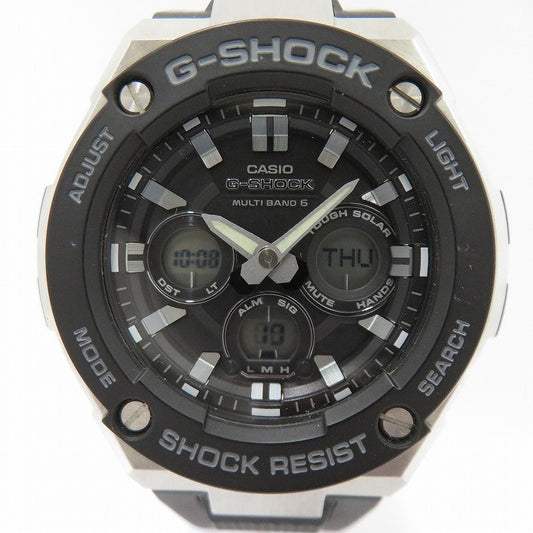 G-SHOCK | ジーショック G-STEEL/Mid Size Series アナデジ電波ソーラー 腕時計 GST-W300-1AJF ブラック【瀬戸大橋店】