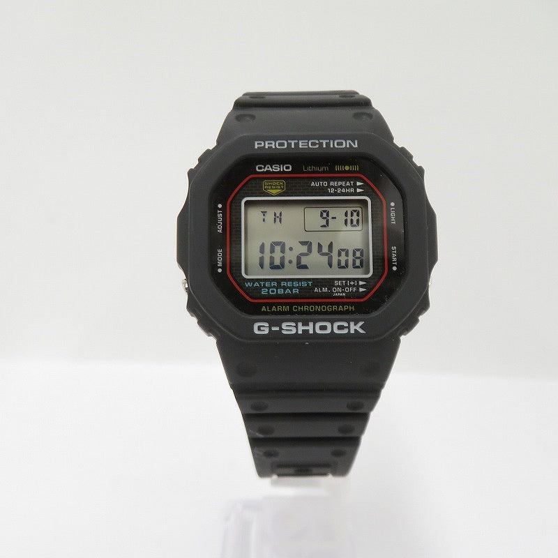 G-SHOCK | ジーショック DIGITAL/5000 SERIES デジタルクォーツ 腕時計 DW-5000R-1AJF ブラック【瀬戸大橋店】