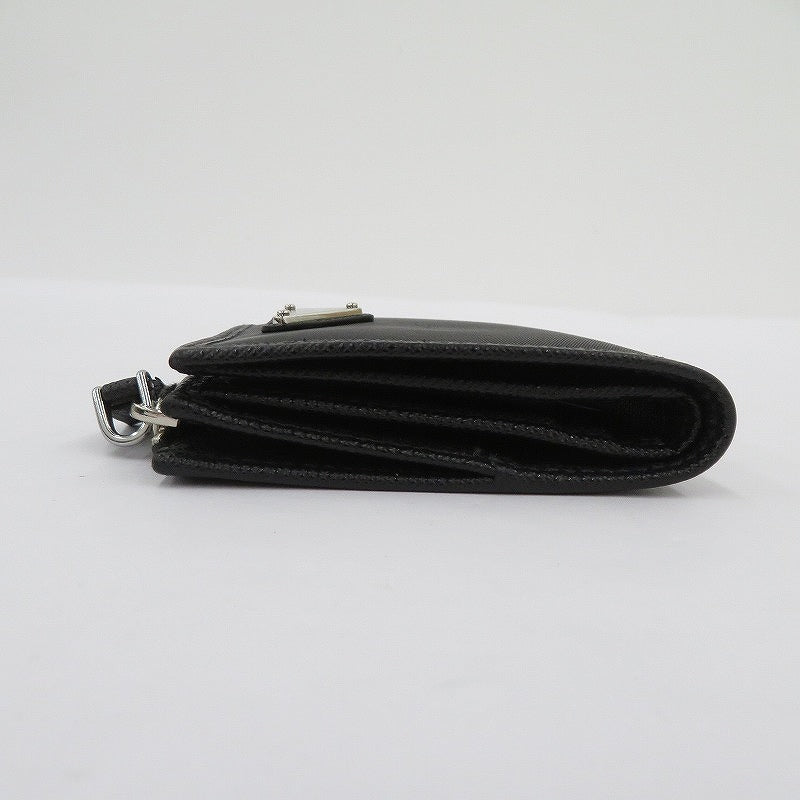 PRADA | プラダ Re-Nylon トライアングルロゴ 二つ折り財布 2ML049 2DMH ブラック【瀬戸大橋店】