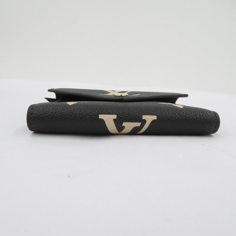 LOUIS VUITTON | ルイ・ヴィトン ポルトフォイユ・ヴィクトリーヌ バイカラー モノグラム アンプラント 三つ折り財布 M80968 ブラック【瀬戸大橋店】