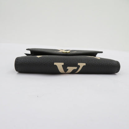 LOUIS VUITTON | ルイ・ヴィトン ポルトフォイユ・ヴィクトリーヌ バイカラー モノグラム アンプラント 三つ折り財布 M80968 ブラック【瀬戸大橋店】