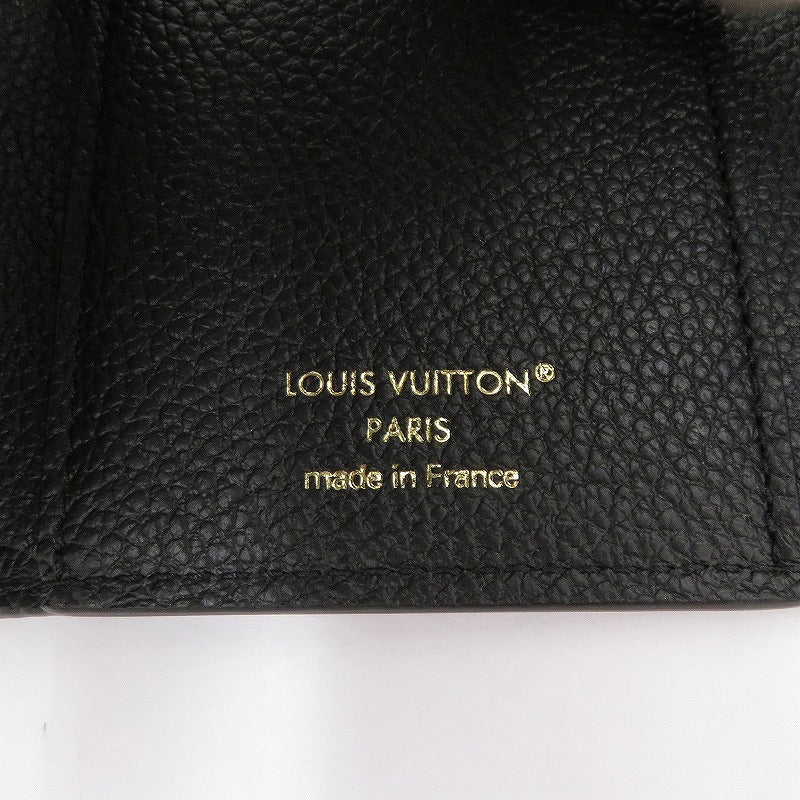 LOUIS VUITTON | ルイ・ヴィトン ポルトフォイユ・ヴィクトリーヌ バイカラー モノグラム アンプラント 三つ折り財布 M80968 ブラック【瀬戸大橋店】