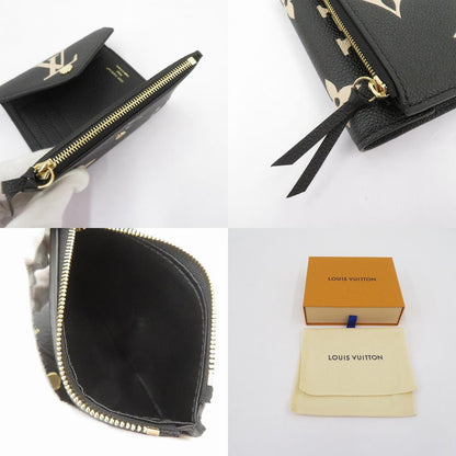 LOUIS VUITTON | ルイ・ヴィトン ポルトフォイユ・ヴィクトリーヌ バイカラー モノグラム アンプラント 三つ折り財布 M80968 ブラック【瀬戸大橋店】