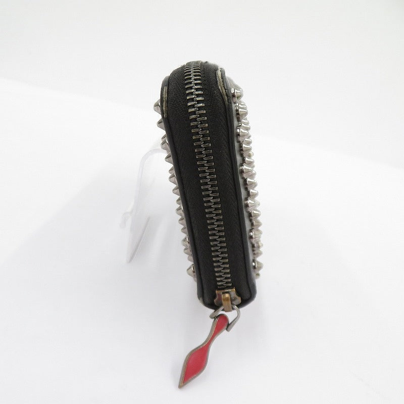 Christian Louboutin | クリスチャンルブタン パネトーネ スパイクスタッズ 長財布 1185059 ブラック【瀬戸大橋店】
