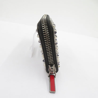 Christian Louboutin | クリスチャンルブタン パネトーネ スパイクスタッズウォレット 長財布 グレー【瀬戸大橋店】