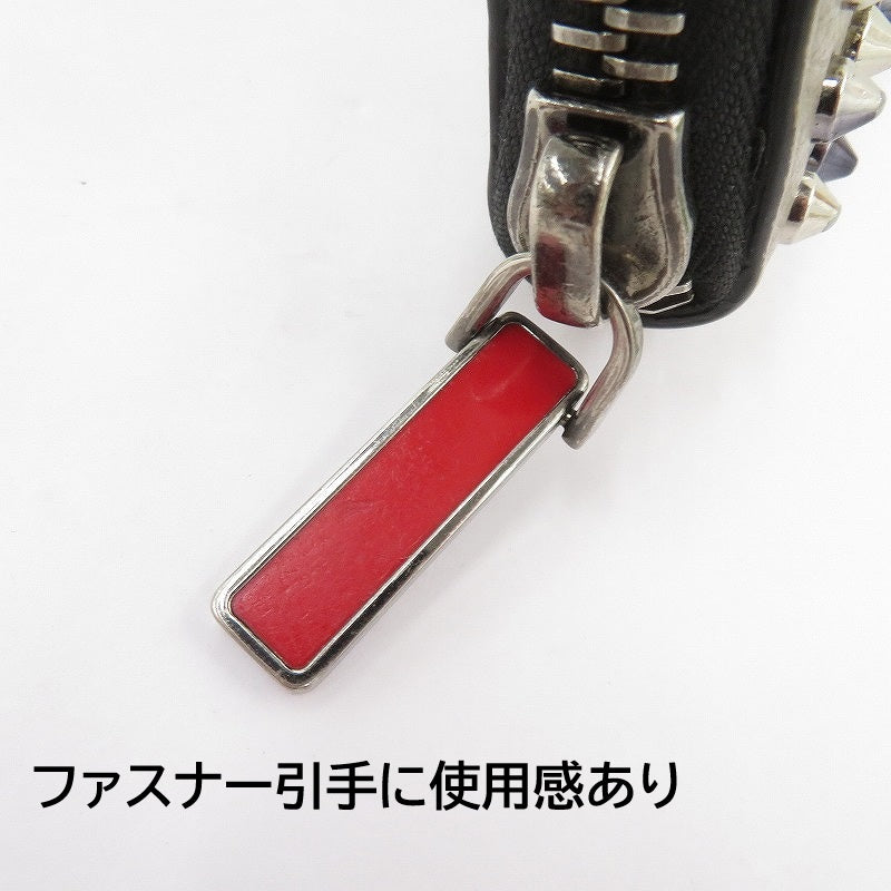 Christian Louboutin | クリスチャンルブタン パネトーネ スパイクスタッズウォレット 長財布 グレー【瀬戸大橋店】