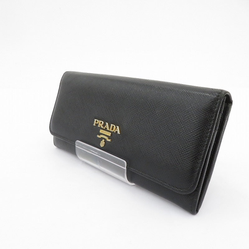 PRADA | プラダ サフィアーノ 長財布 1MH132 ブラック【瀬戸大橋店】