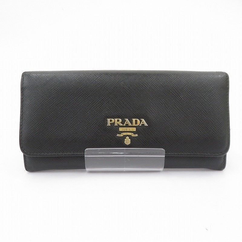 PRADA | プラダ サフィアーノ 長財布 1MH132 ブラック【瀬戸大橋店】